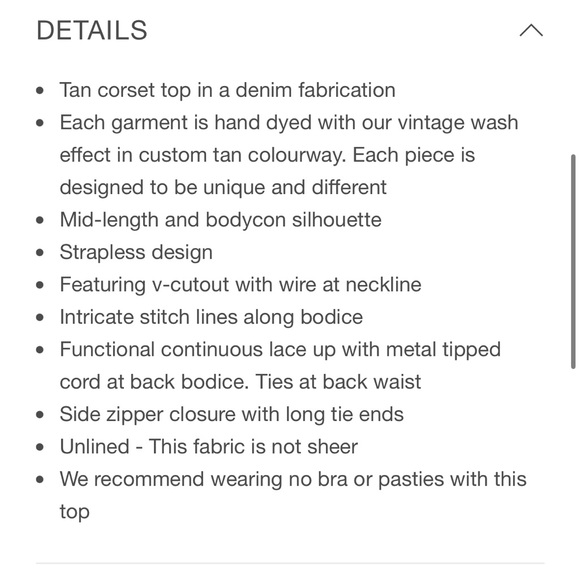 I.AM.GIA FARAH CORSET SOLD OUT ONLINE - Picture 5 of 9